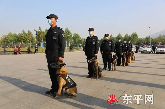 东平县公安局举行警力拉动演练活动