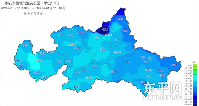 东平气象局 1月7日东平气温创64年来最低