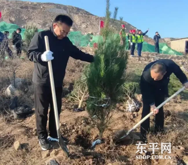 东平县金山生态修复项目临时党支部揭牌