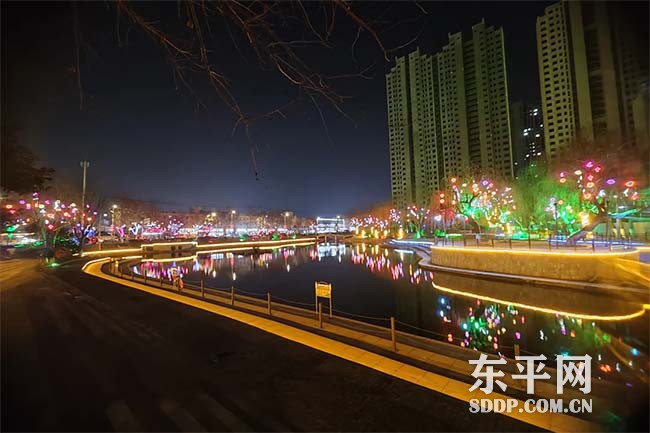 东平县住建局精心实施春节亮化工程