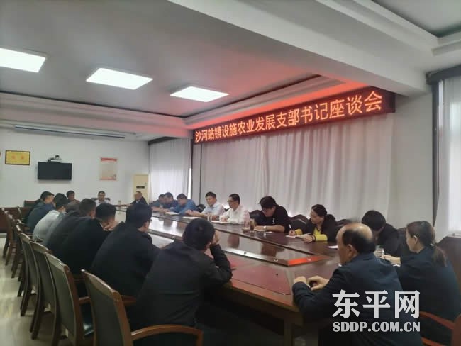 沙河站镇：召开支部书记座谈会 共谋设施农业新发展