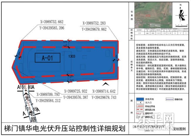 梯门镇石河王光伏升压站控制性详细规划